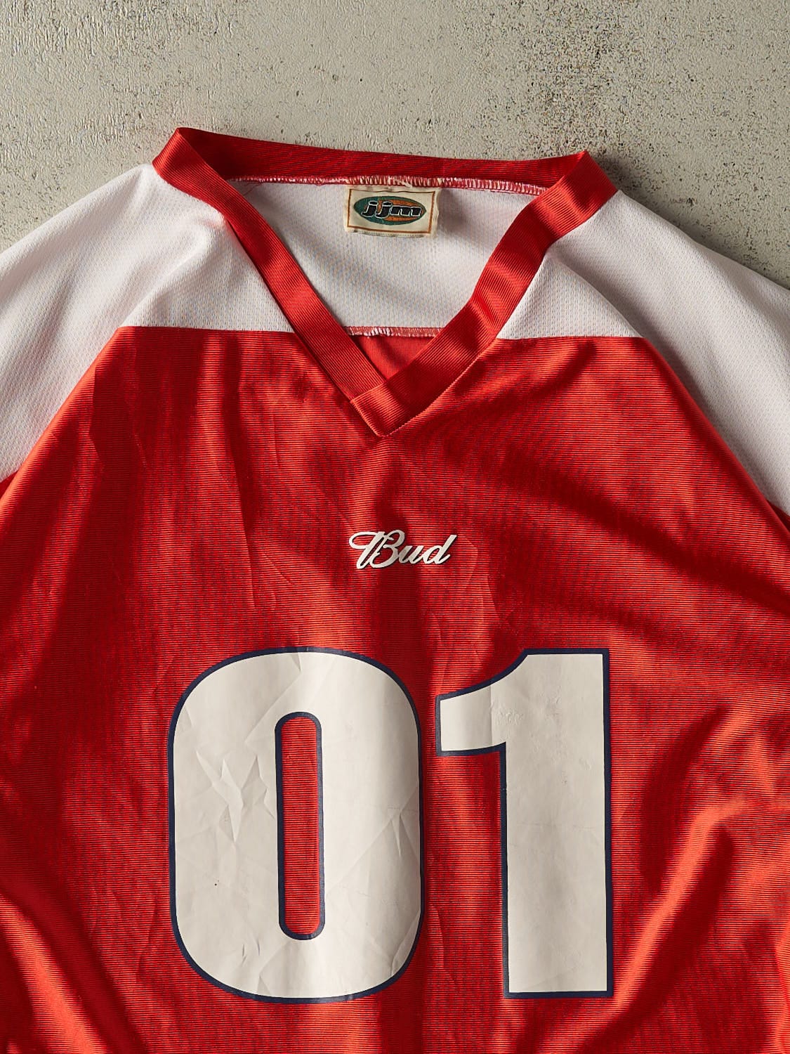 Vintage 90s Red Budweiser Football Jersey (XL/XXL)