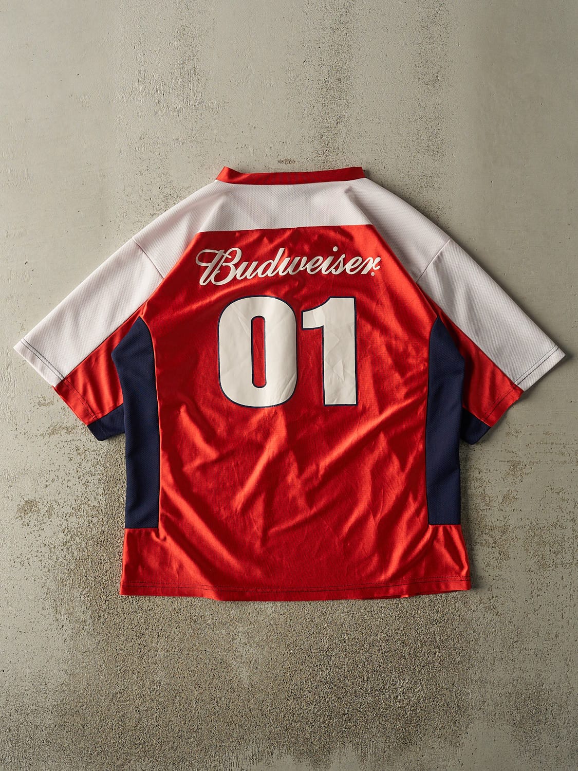 Vintage 90s Red Budweiser Football Jersey (XL/XXL)