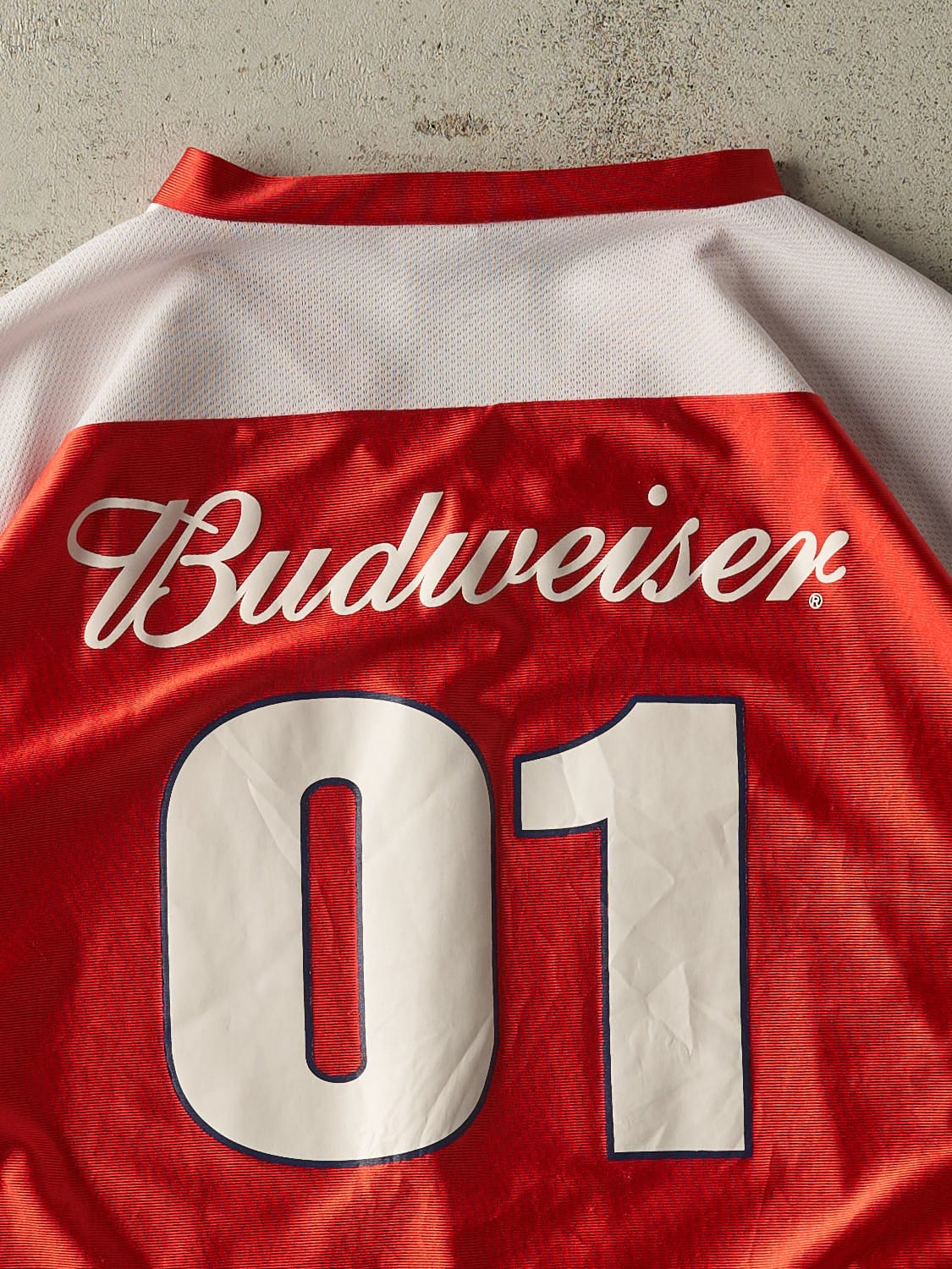 Vintage 90s Red Budweiser Football Jersey (XL/XXL)