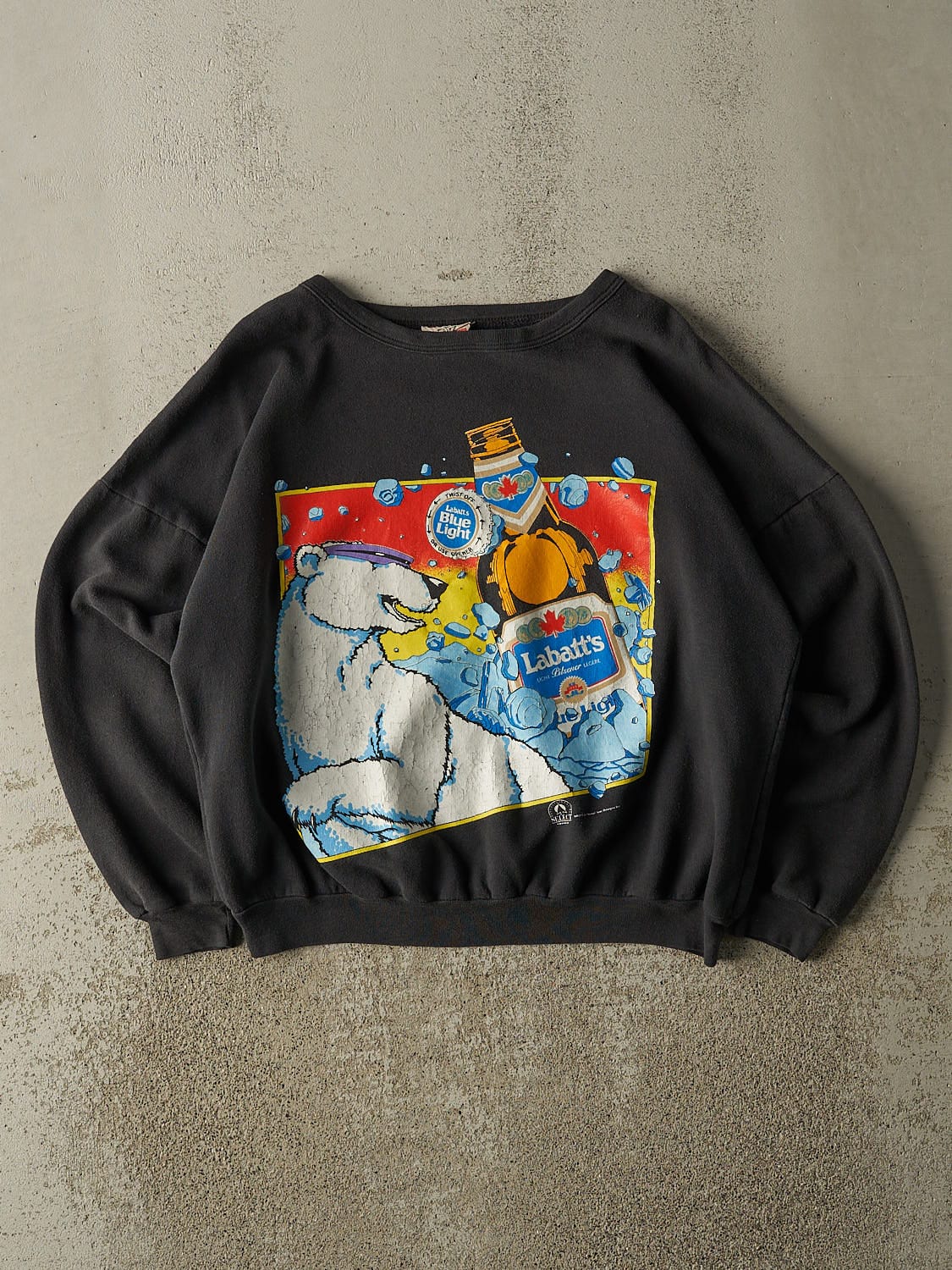 Vintage 80s Black Labatt Crewneck (M)