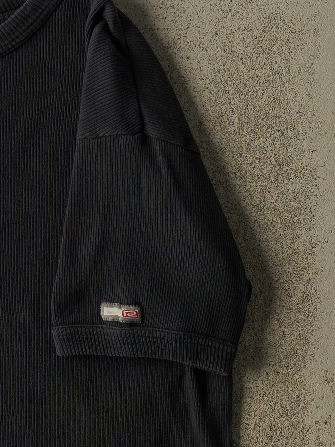 Vintage Y2K Faded Black Randy River Thermal Tee (M)