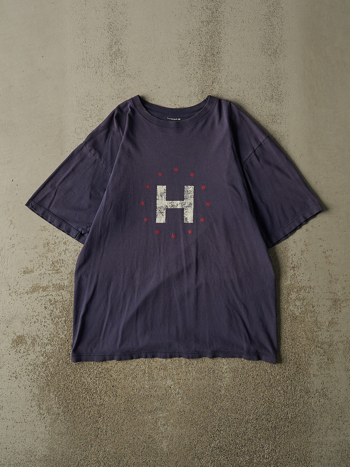 Vintage 90s Navy Blue Tommy Hilfiger Logo Tee (L/XL)