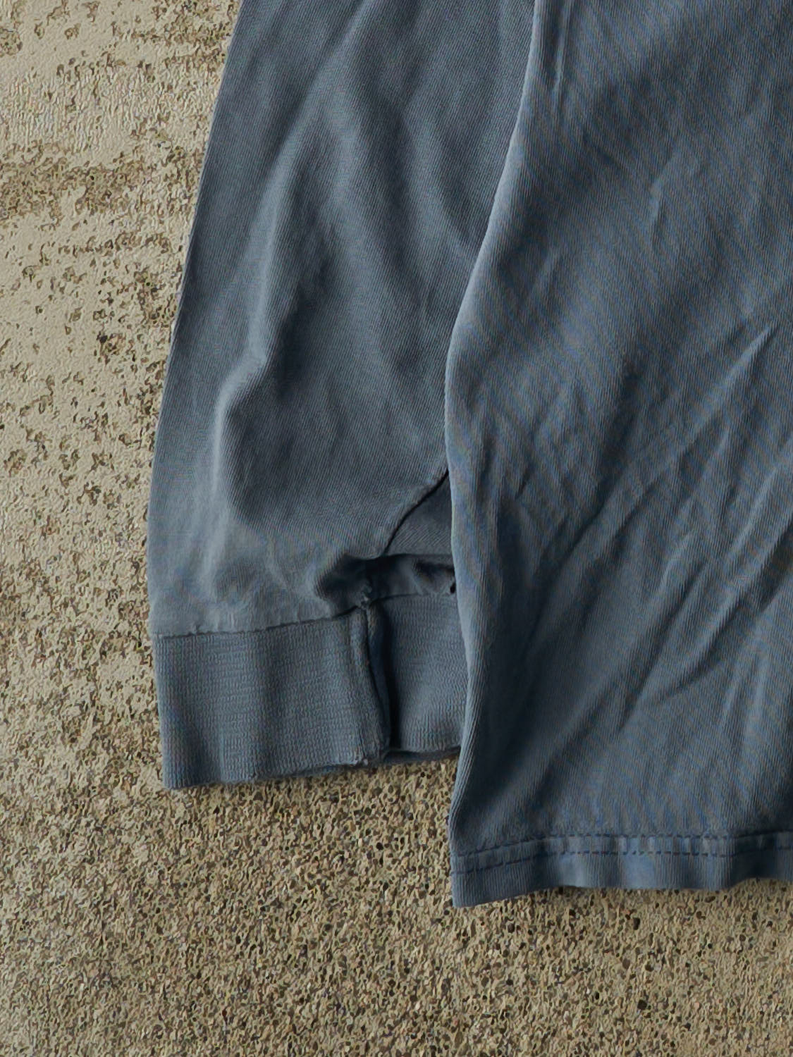 Vintage Y2K Slate Blue Russell Athletic Pocket Long Sleeve (M/L)