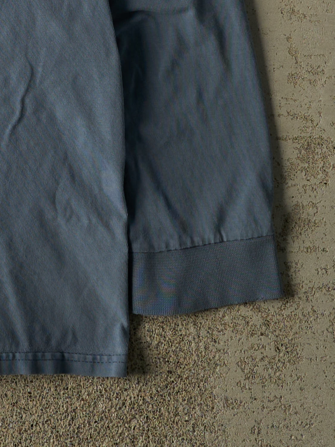 Vintage Y2K Slate Blue Russell Athletic Pocket Long Sleeve (M/L)