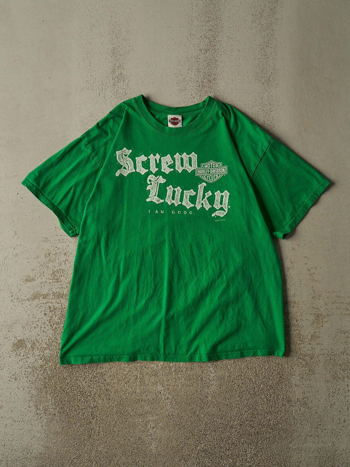 Vintage 11' Green Harley Davidson Anaheim CA Tee (XL/XXL)