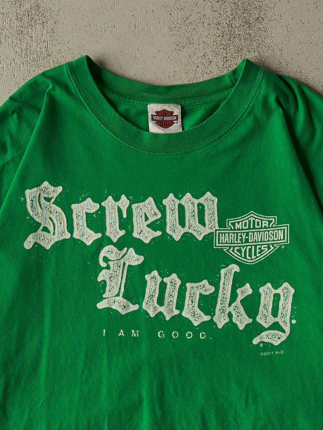 Vintage 11' Green Harley Davidson Anaheim CA Tee (XL/XXL)