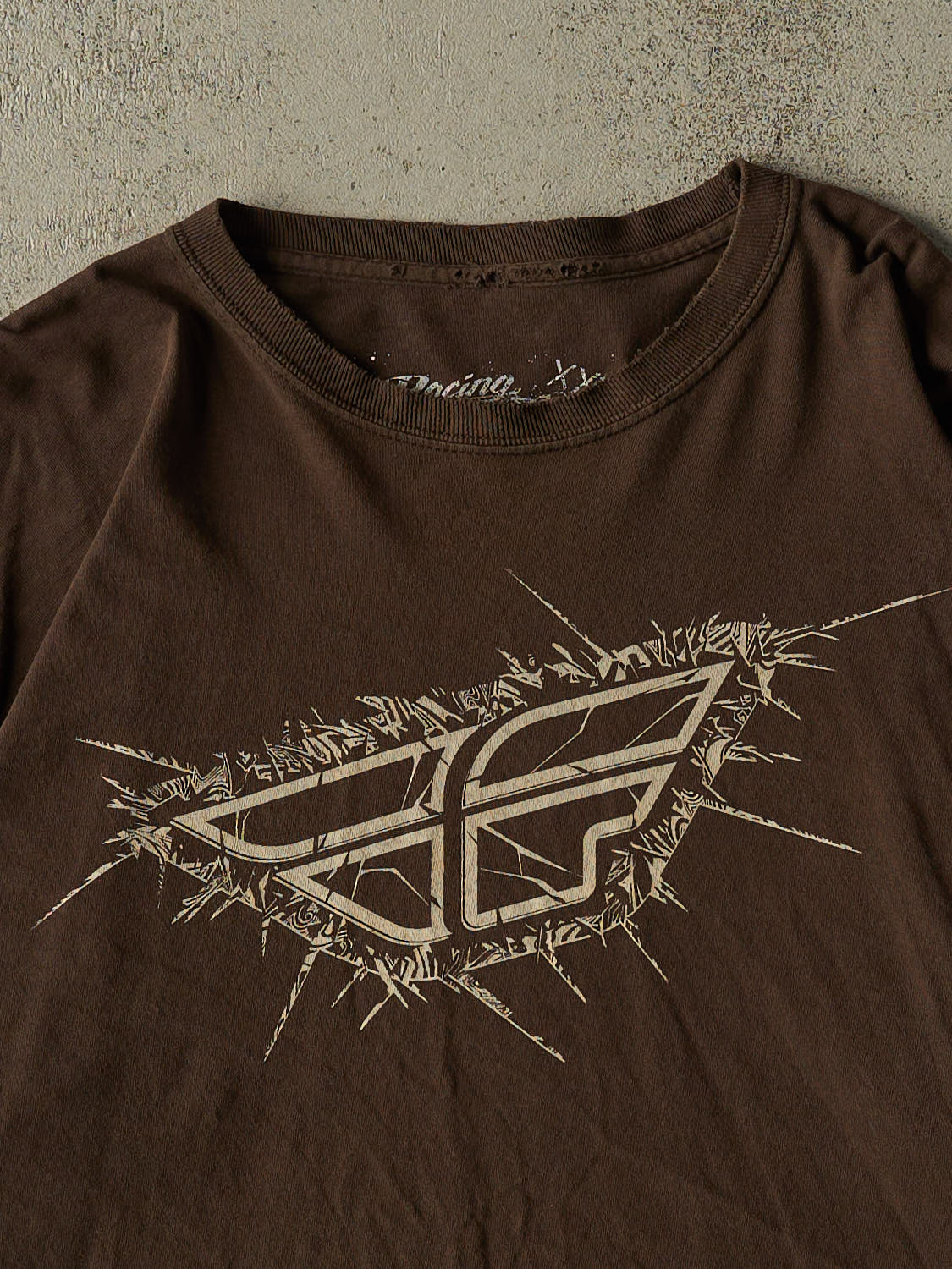 Vintage Y2K Brown Fly Racing Long Sleeve (XL)