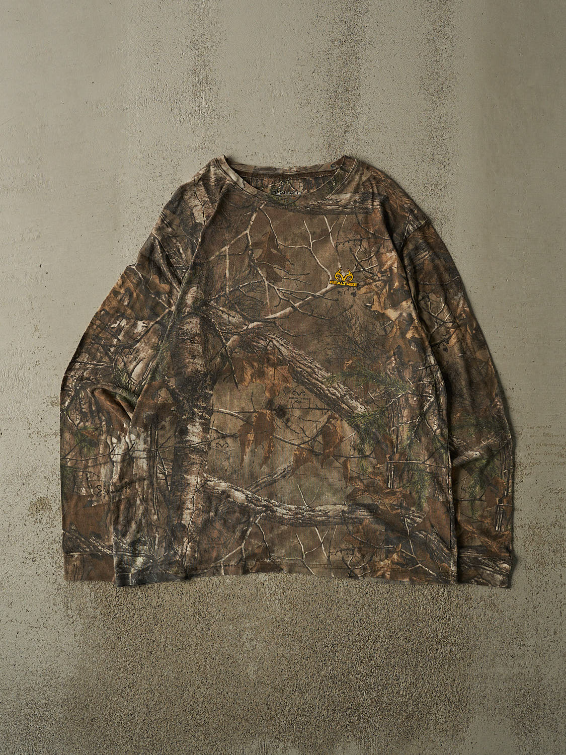 Vintage Y2K Camo Realtree Logo Long Sleeve (XL/XXL)