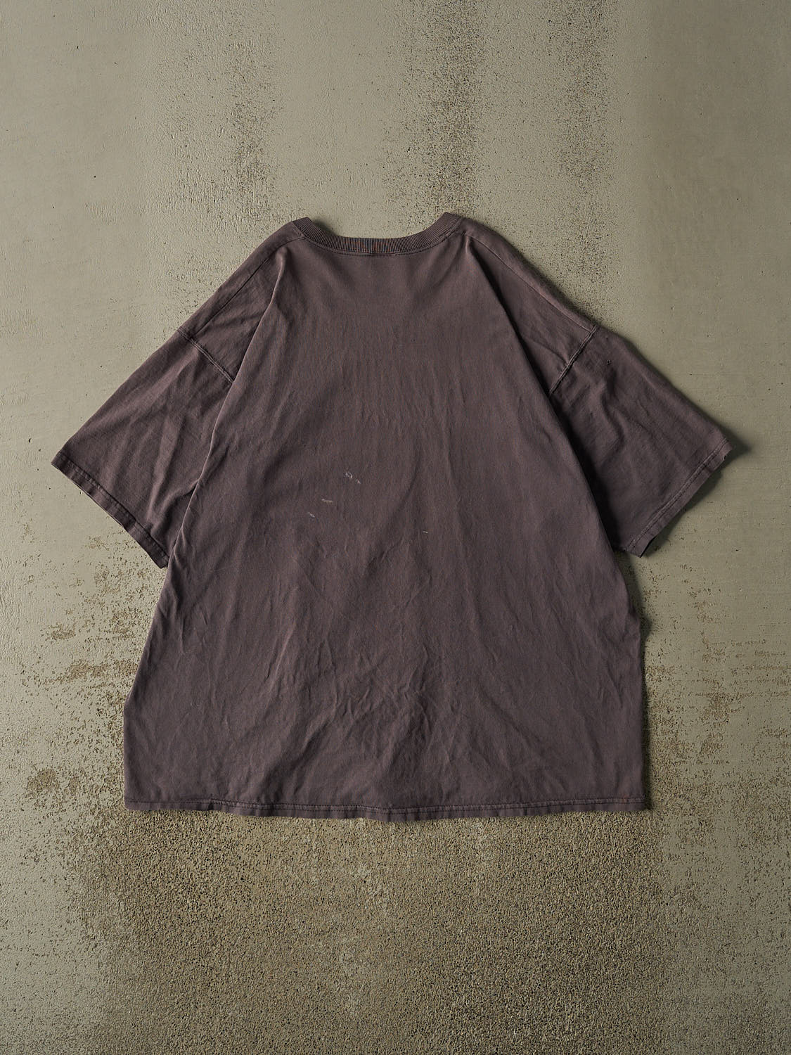 Vintage 90s Sun Faded Charcoal Grey Blank Tee (XL/XXL)