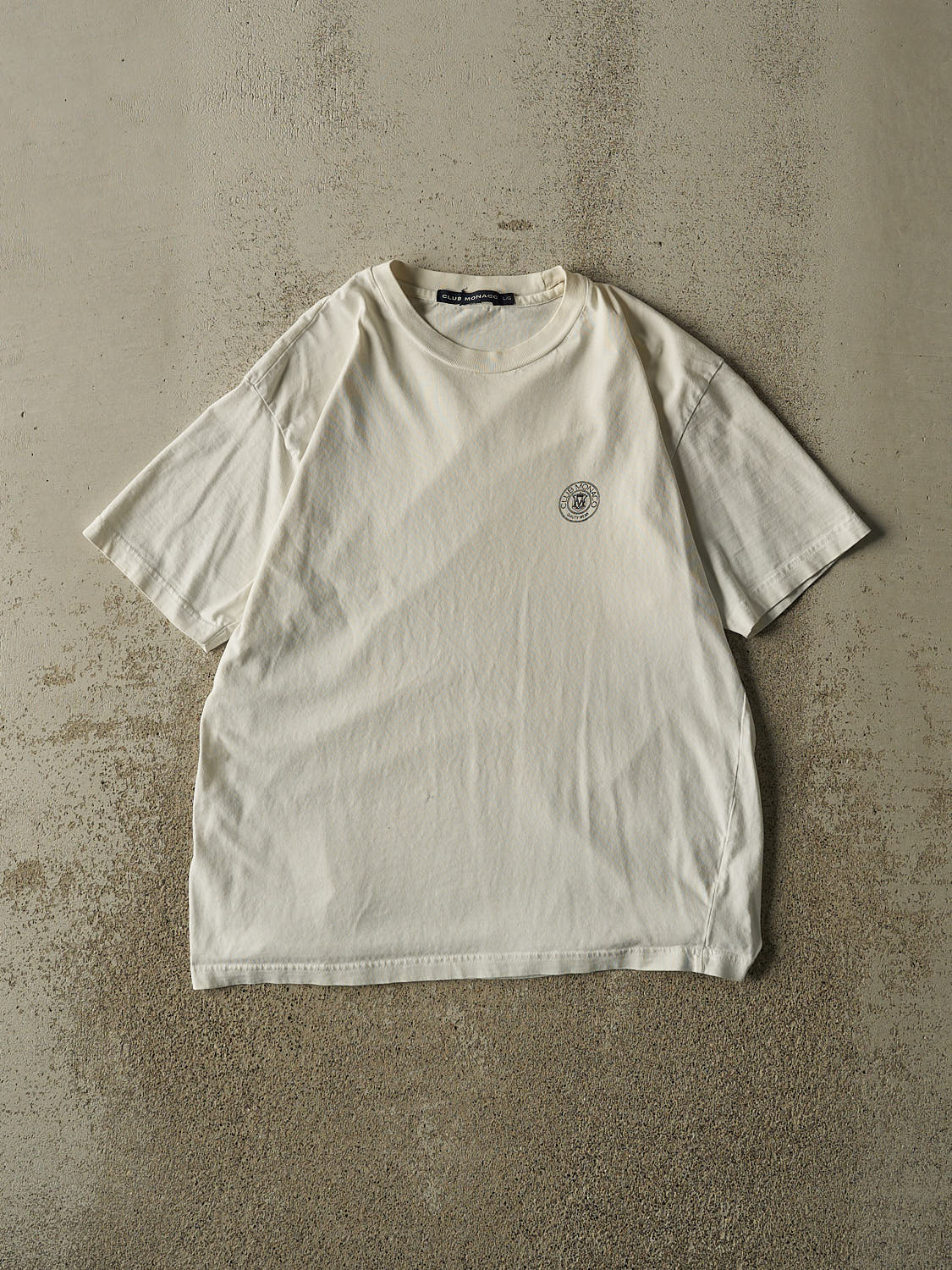 Vintage Y2K White Club Monaco Tee (M/L)