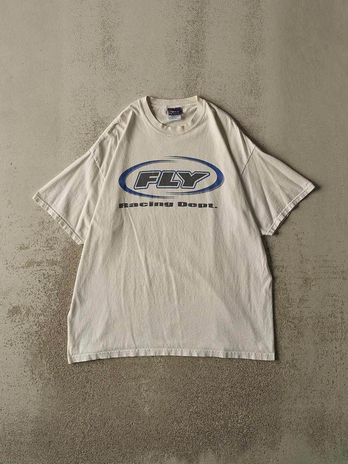 Vintage 90s White Fly Racing Tee (XL)