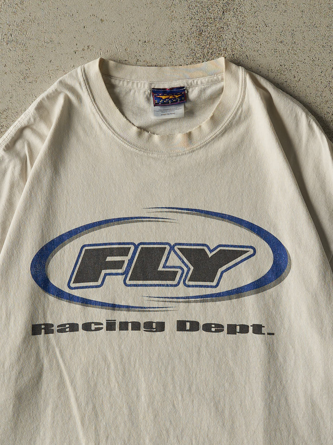 Vintage 90s White Fly Racing Tee (XL)