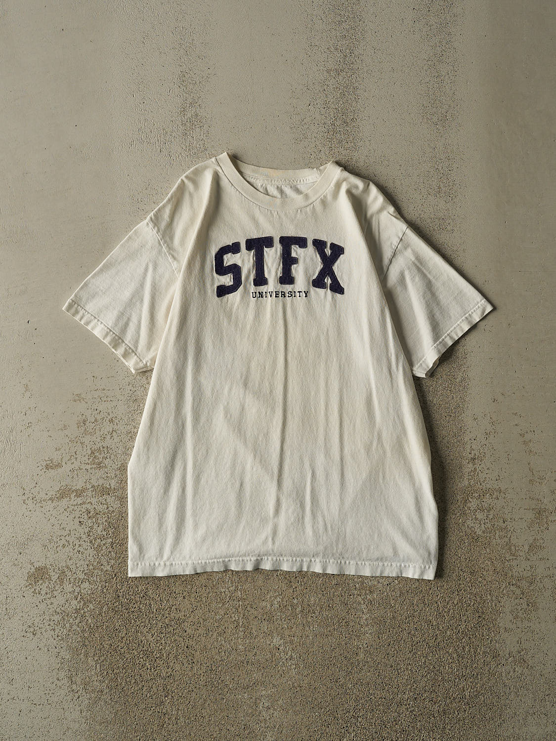 Vintage 90s White STFX University Tee (M/L)