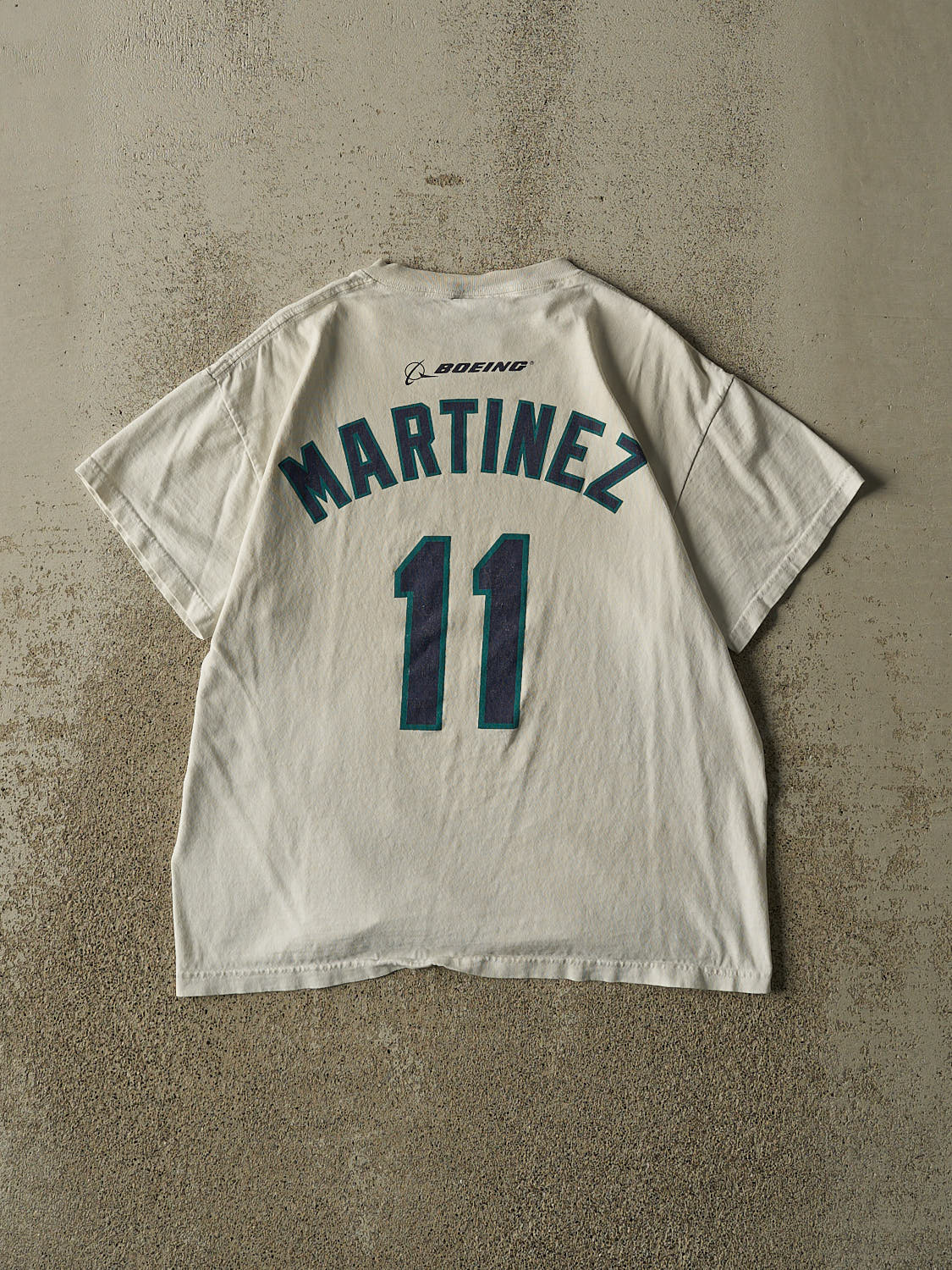 Vintage 90s White Seattle Mariners #11 Martinez Tee (S)