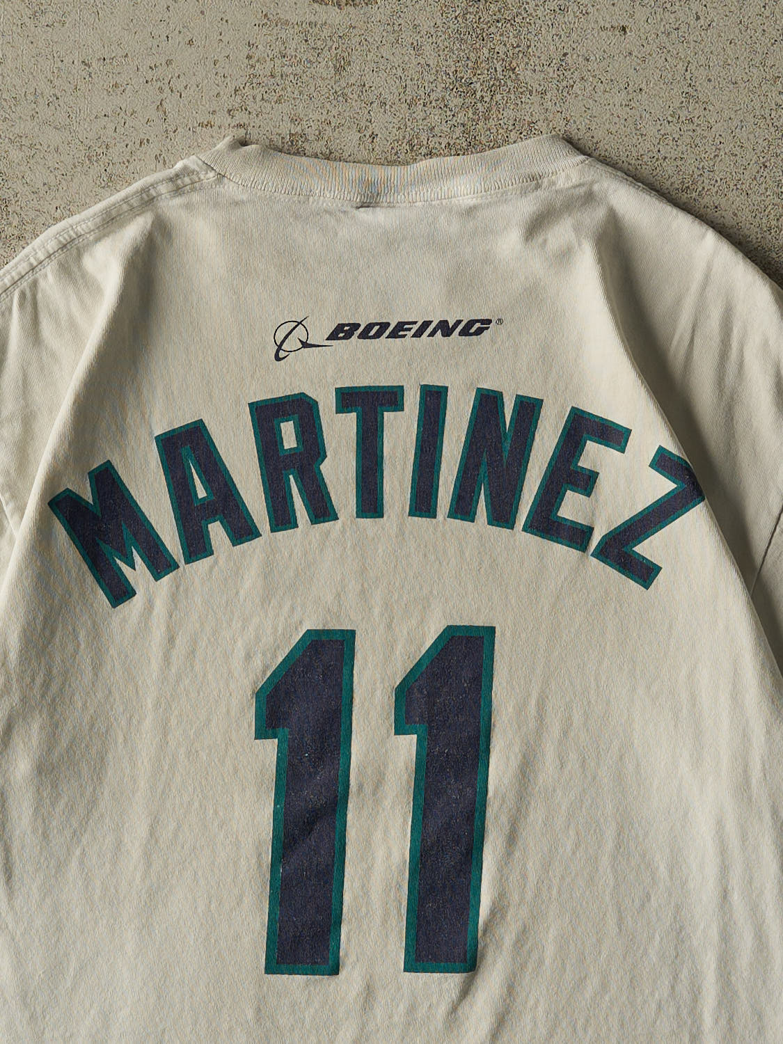 Vintage 90s White Seattle Mariners #11 Martinez Tee (S)