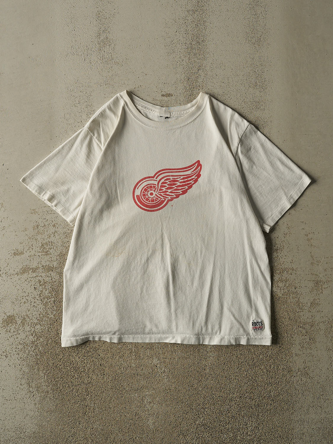 Vintage 90s White Detroit Red Wings Tee (L)