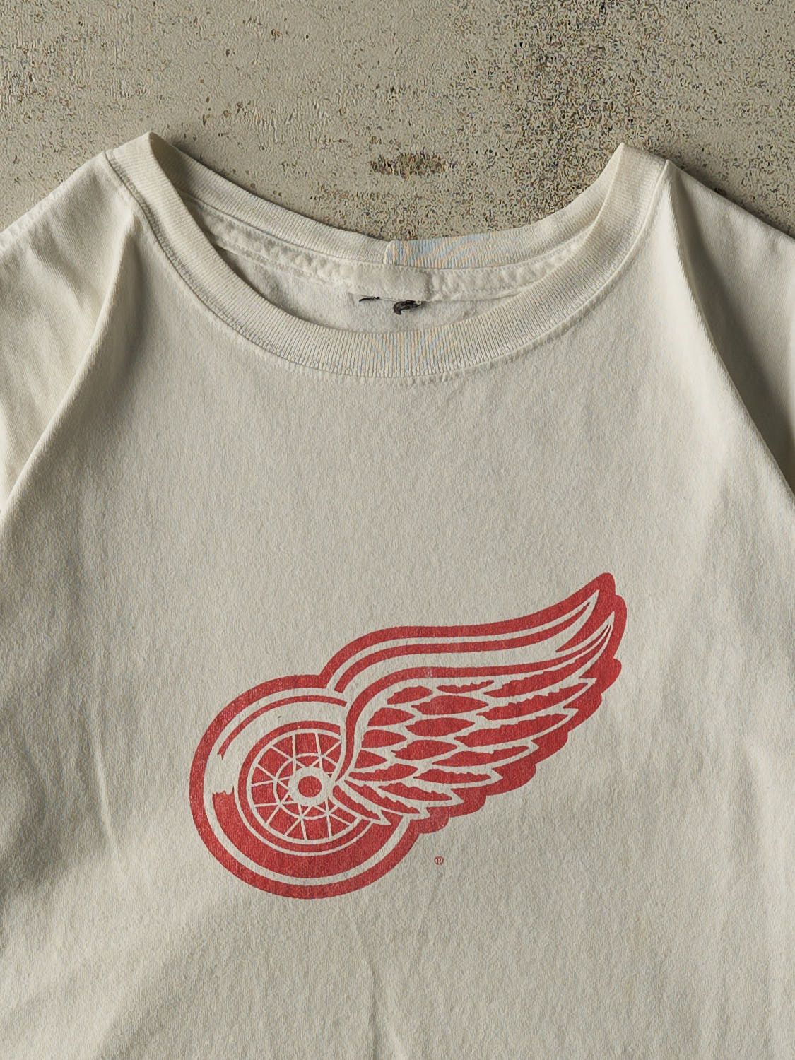 Vintage 90s White Detroit Red Wings Tee (L)