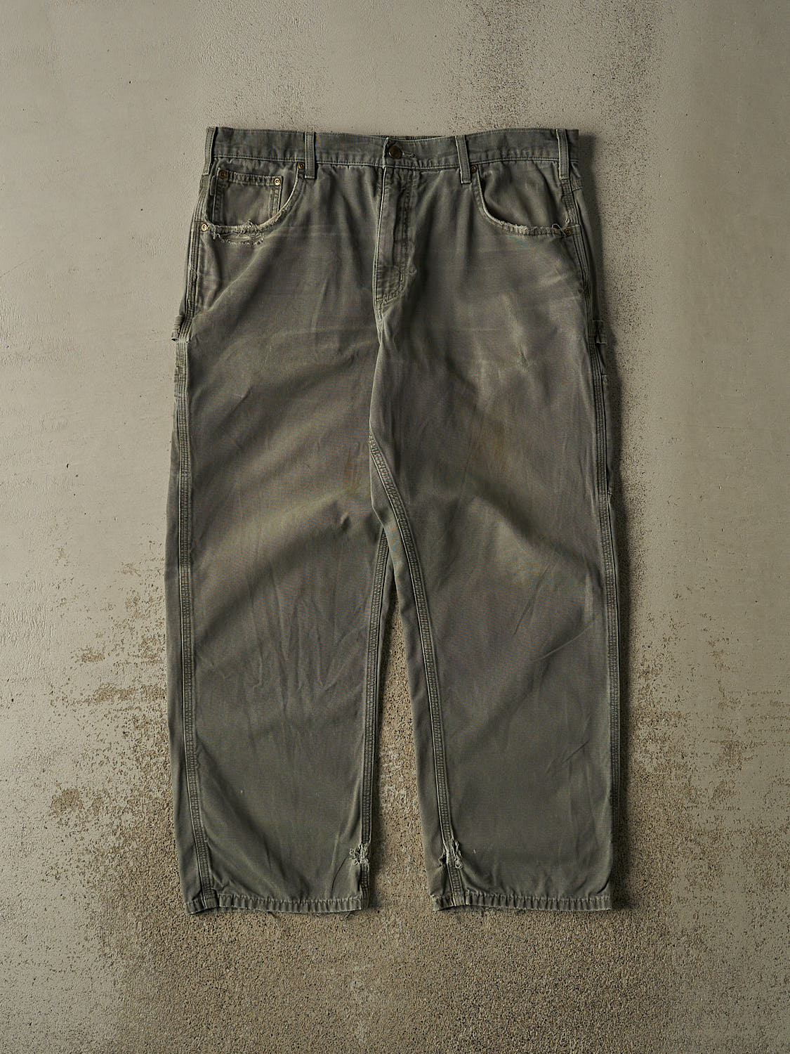 Vintage 90s Green Carhartt Carpenter Pants (37x29)