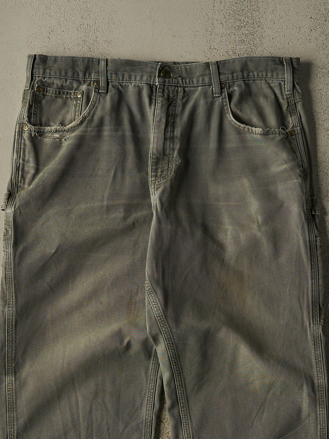 Vintage 90s Green Carhartt Carpenter Pants (37x29)
