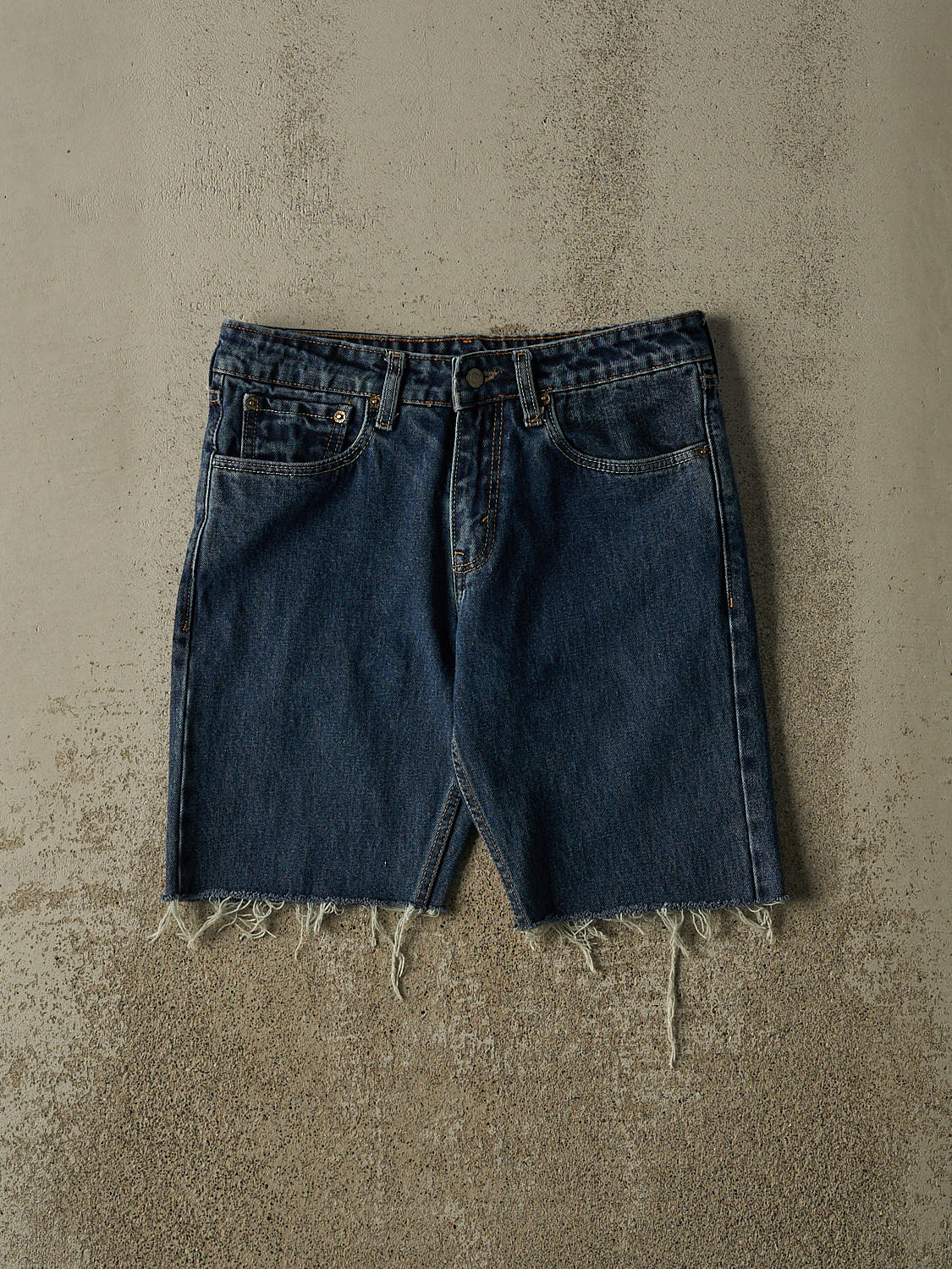 Vintage Y2K Dark Wash Levi's 513 Cut Off Jean Shorts (32x9)
