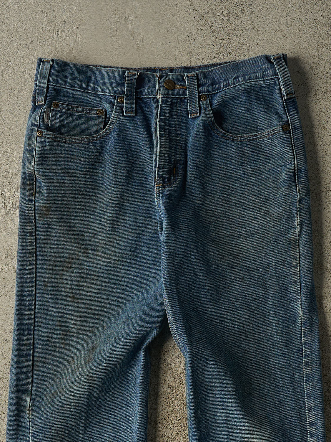 Vintage 90s Mid Wash Carhartt Jeans (31x31.5)