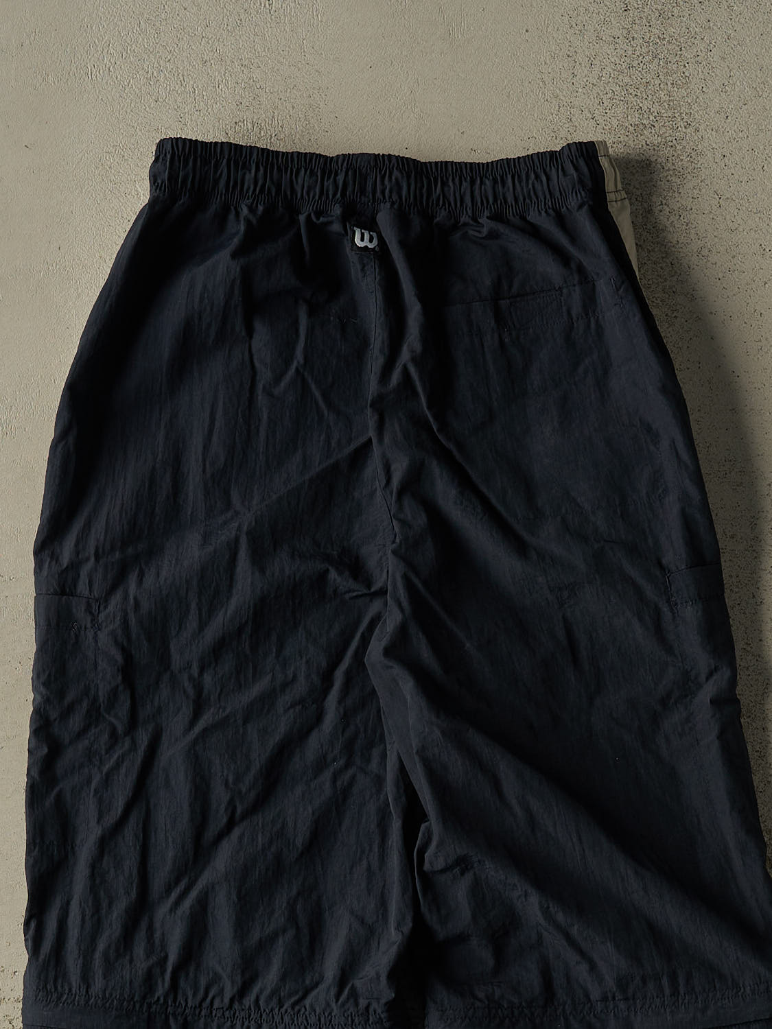Vintage 90s Navy Blue Wilson Zip Off Track Pants (28x31)