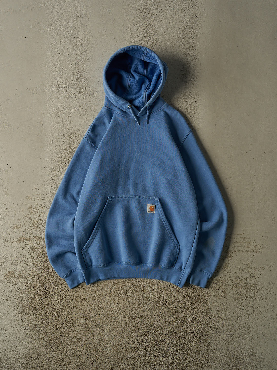 Vintage Y2K Blue Carhartt Embroidered Hoodie (S/M)