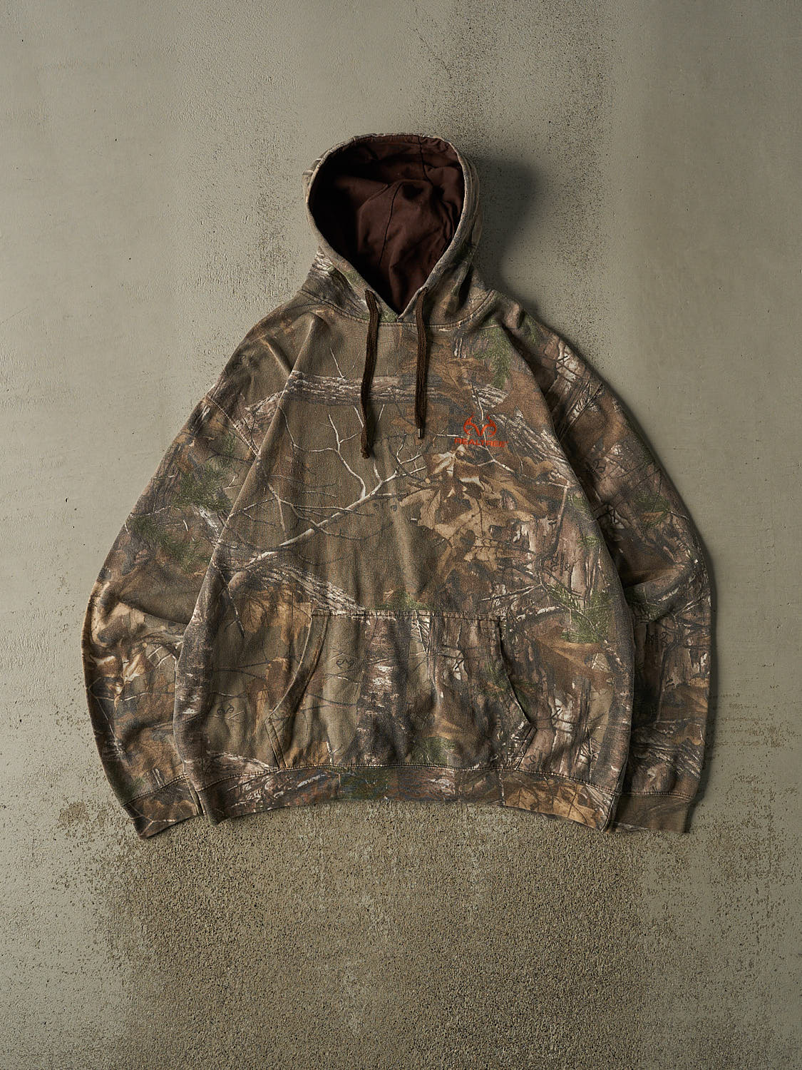 Vintage Y2K Camo Realtree Logo Hoodie (XXL)