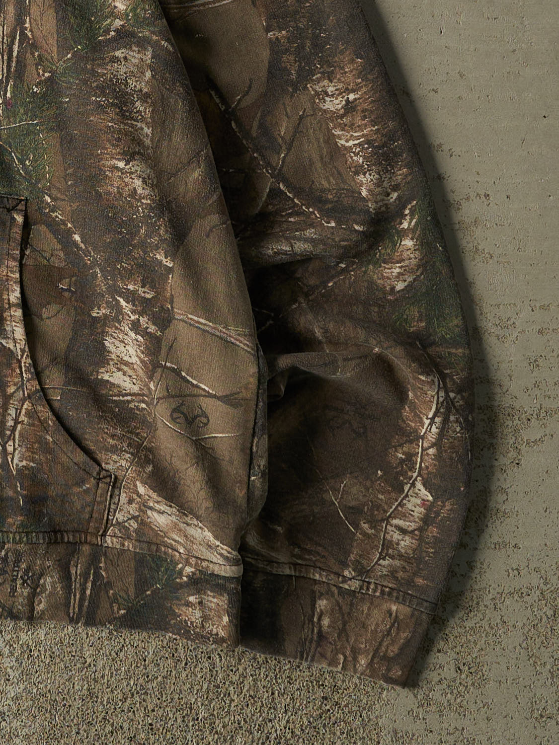 Vintage Y2K Camo Realtree Logo Hoodie (M)