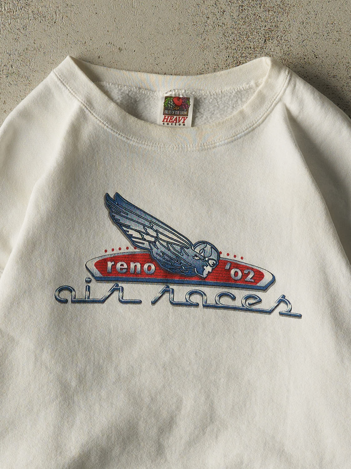 Vintage 02' White Reno Air Racer Crewneck (M/L)