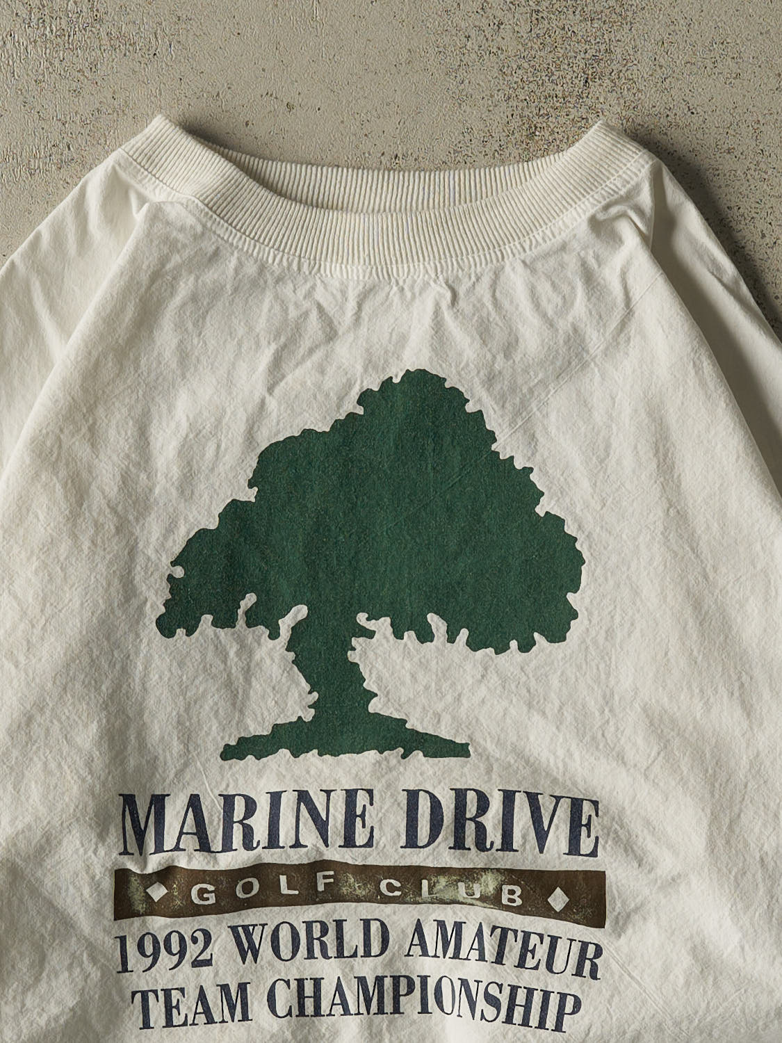 Vintage 92' White Marine Drive Golf Club Lightweight Crewneck (M/L)