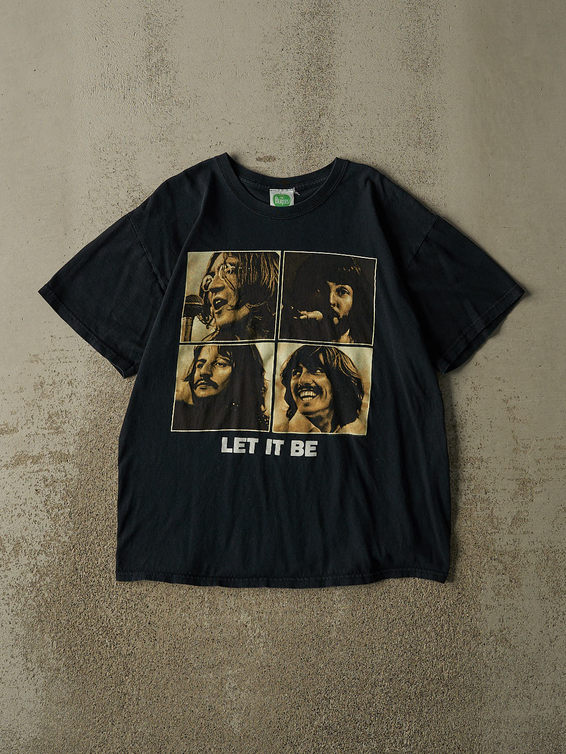 Vintage 09' Faded Black The Beatles "Let It Be" Tee (M/L)