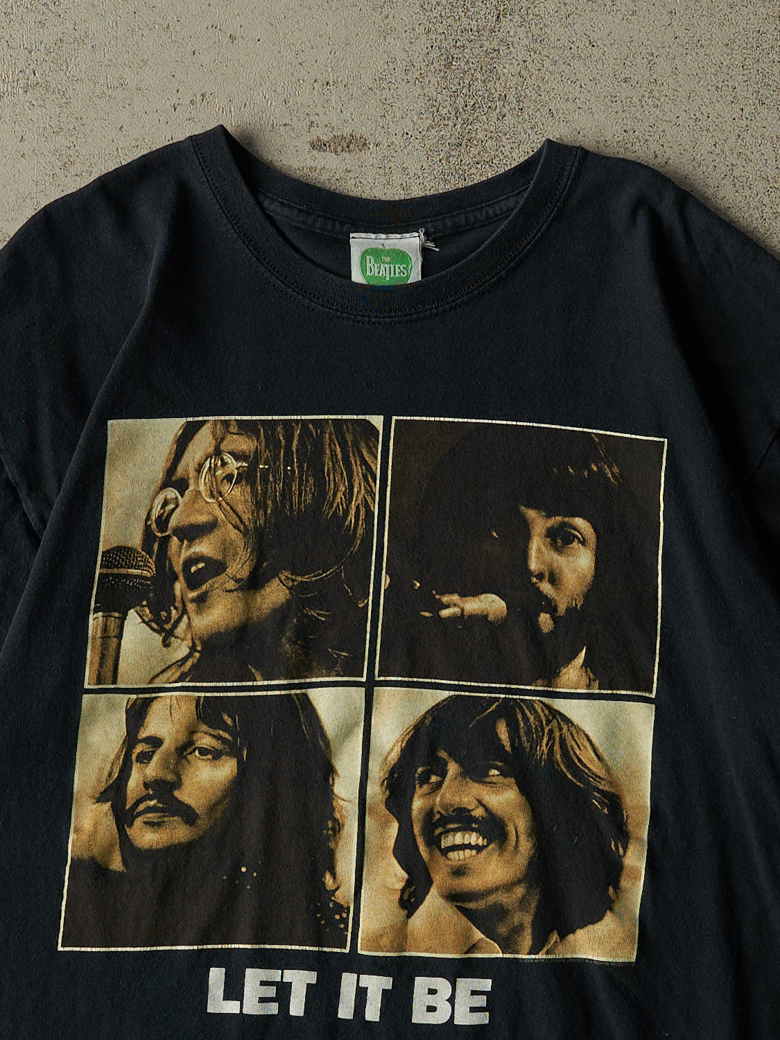 Vintage 09' Faded Black The Beatles "Let It Be" Tee (M/L)