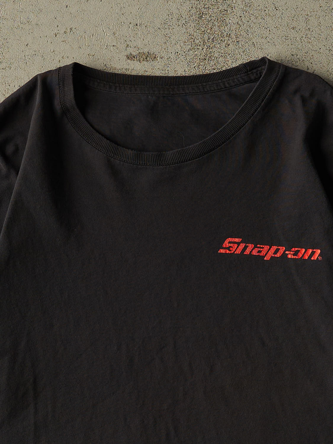 Vintage Y2K Faded Black Snap-On "For Every Job" Tee (L)