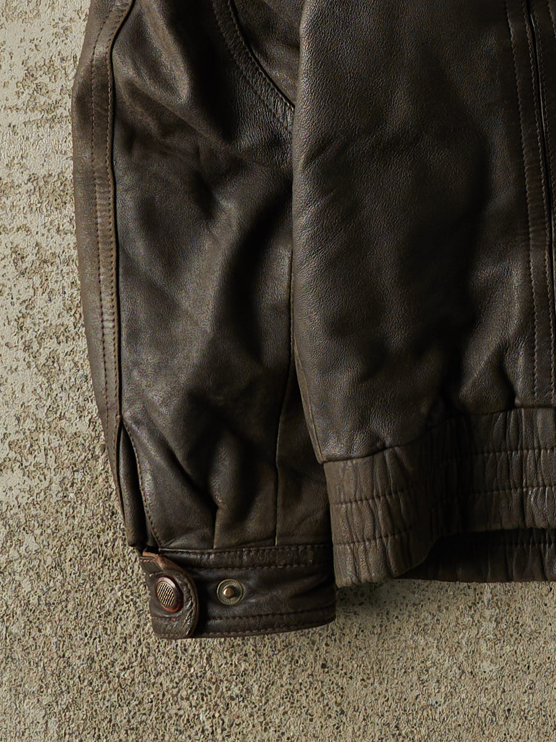 Vintage 90s Brown Leather Jacket (L/XL)
