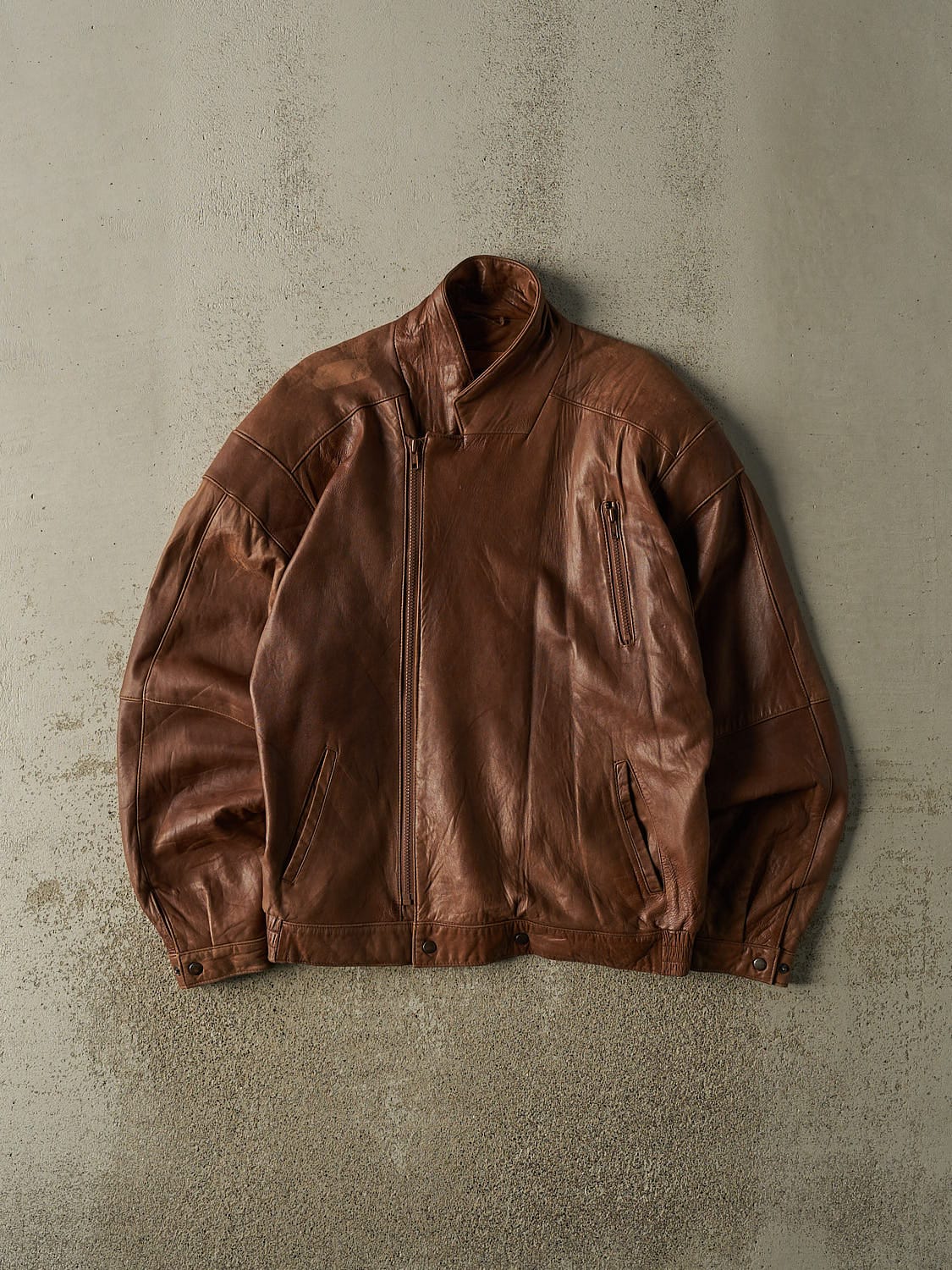 Vintage 90s Brown Soft Leather Jacket (M/L)