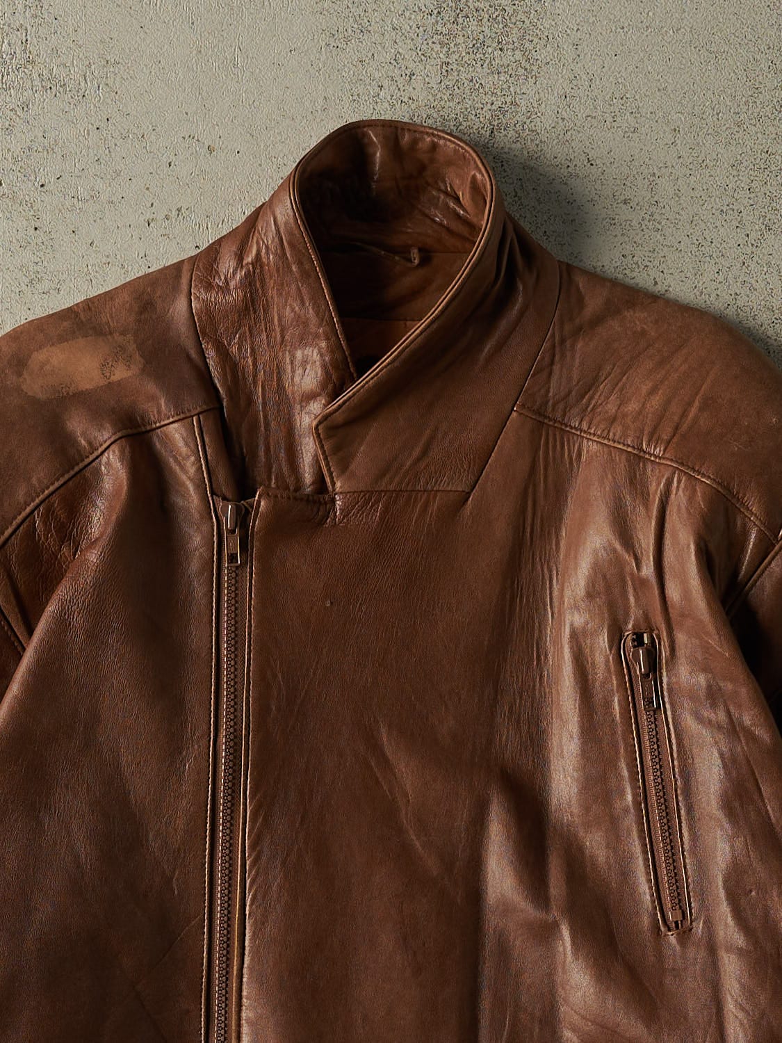 Vintage 90s Brown Soft Leather Jacket (M/L)