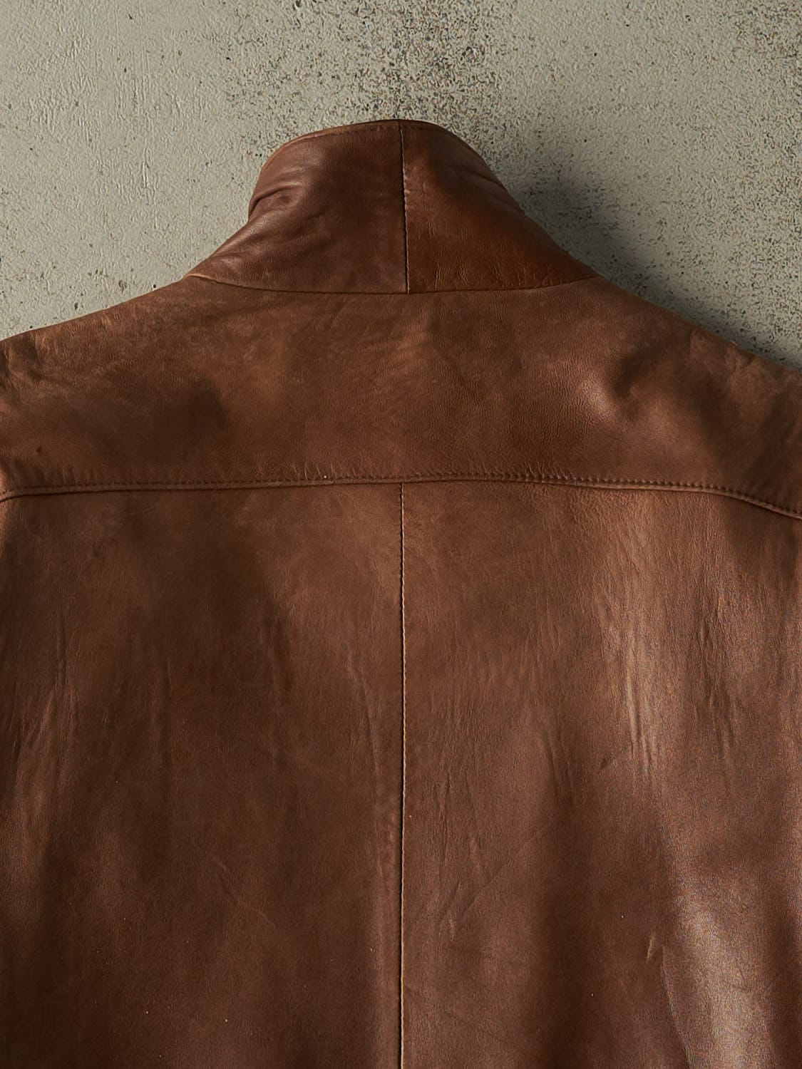 Vintage 90s Brown Soft Leather Jacket (M/L)