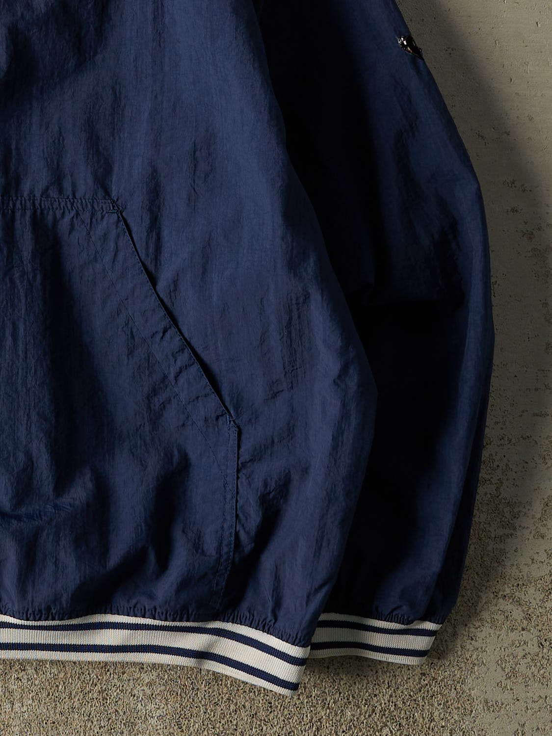 Vintage 90s Navy Blue Nike Pull Over Windbreaker Jacket (XL)