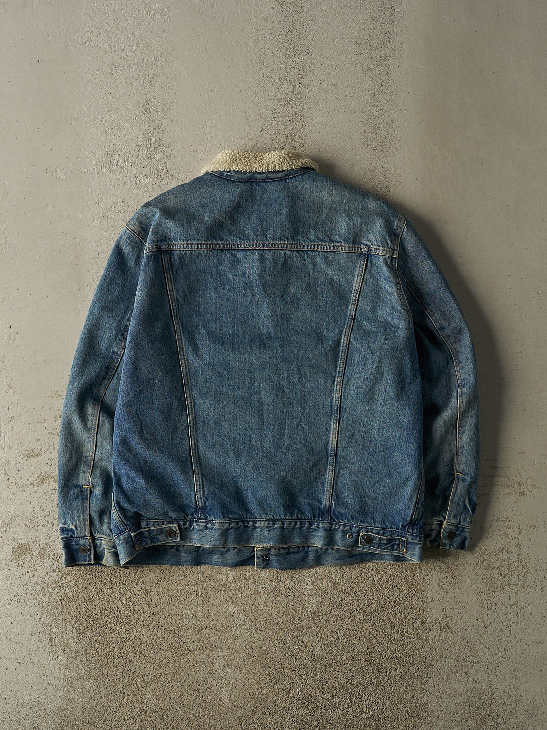 Vintage 90s Light Wash Levi's Sherpa Lined Denim Jacket (XL/XXL)