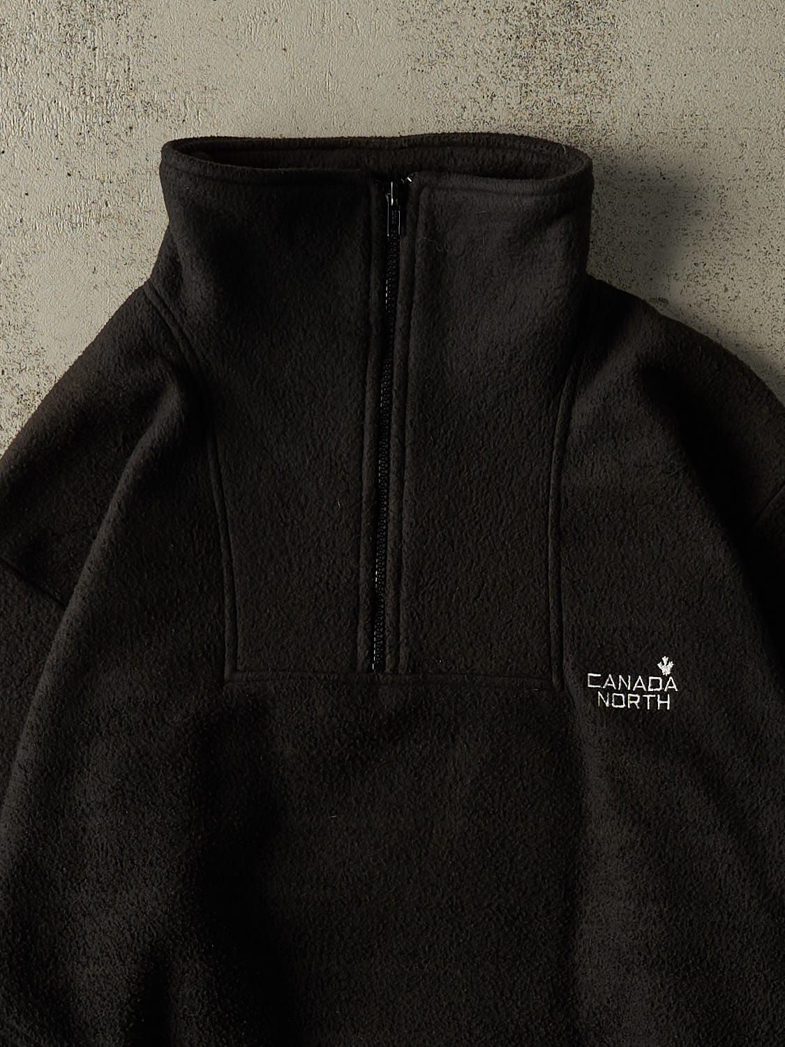 Vintage 90s Black Quarter Zip Fleece (L/XL)