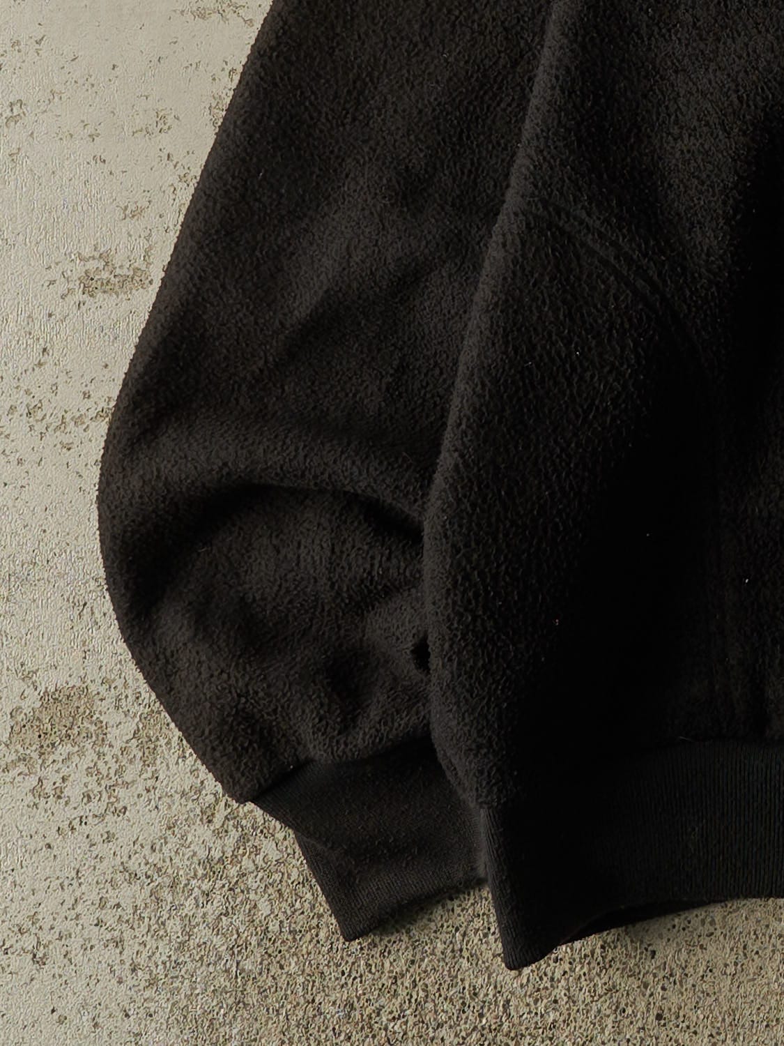 Vintage 90s Black Quarter Zip Fleece (L/XL)