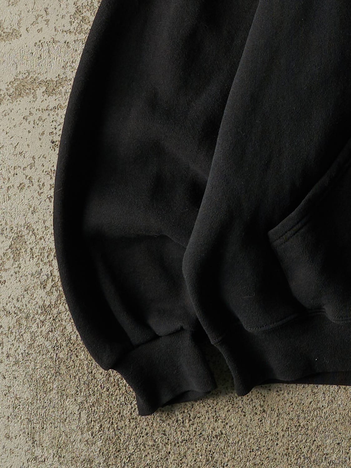 Vintage 90s Faded Black Russell Athletic Nursing Hoodie (M)