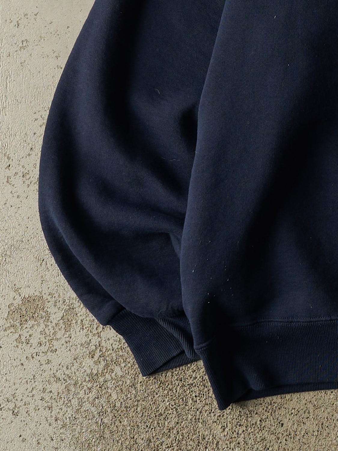 Vintage 90s Navy Blue Russell Athletic Blank Crewneck (XL/XXL)