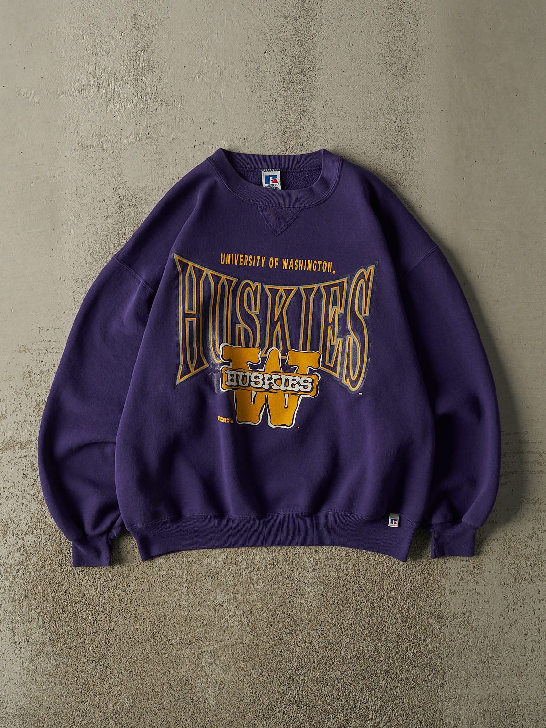 Vintage 90s Purple Russell Athletic University of Washington Huskies Crewneck (L/XL)