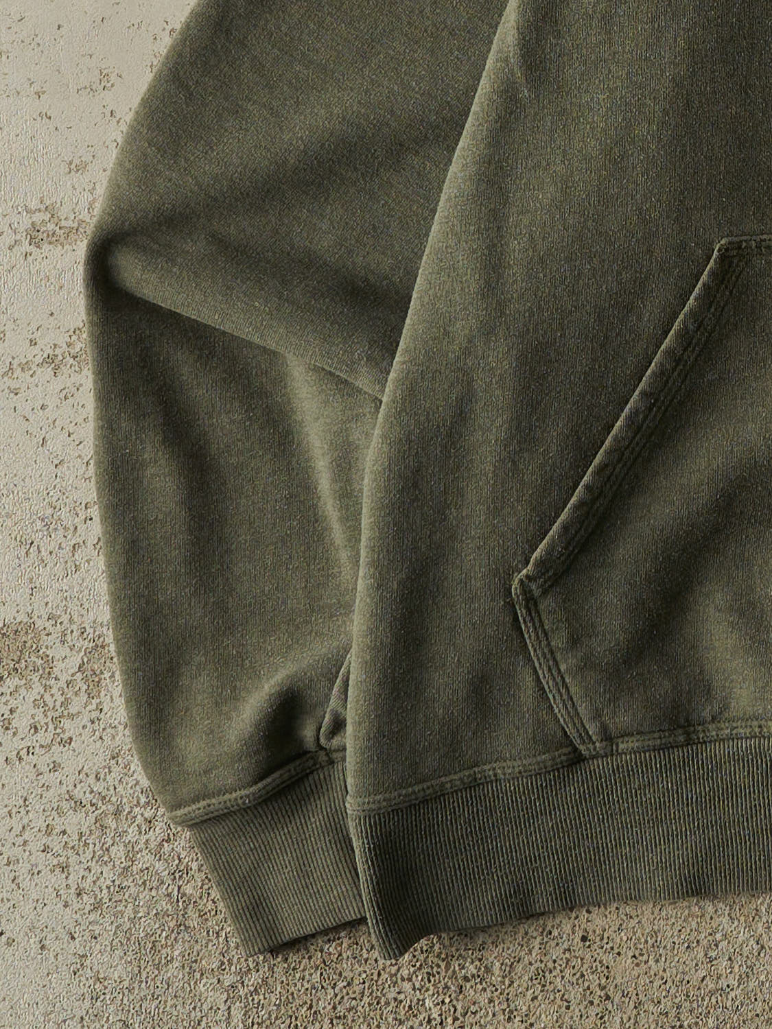 Vintage Y2K Sun Faded Green Champion Embroidered Hoodie (XXL)