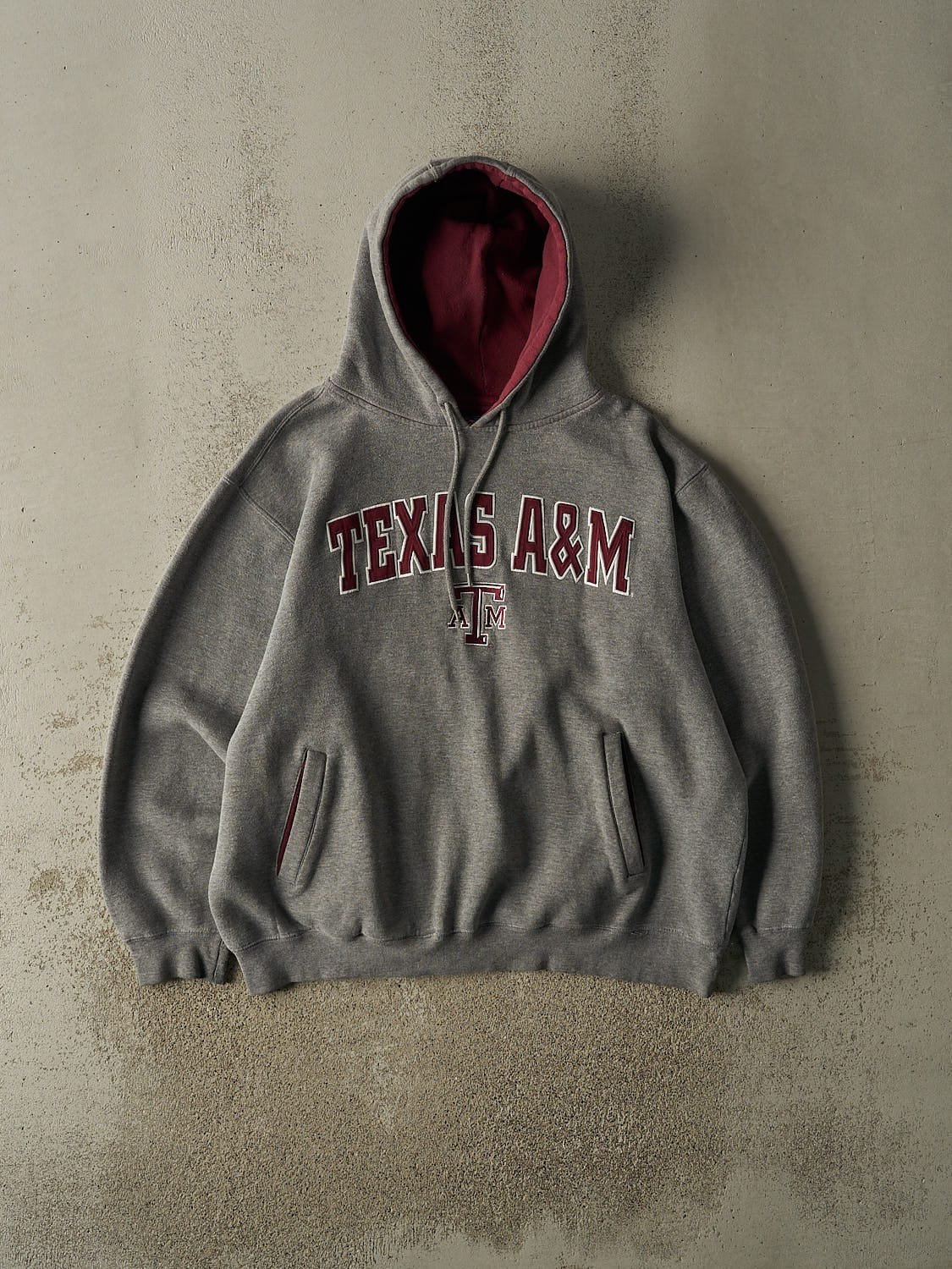 Vintage Y2K Grey Texas A&M Hoodie (XL/XXL)