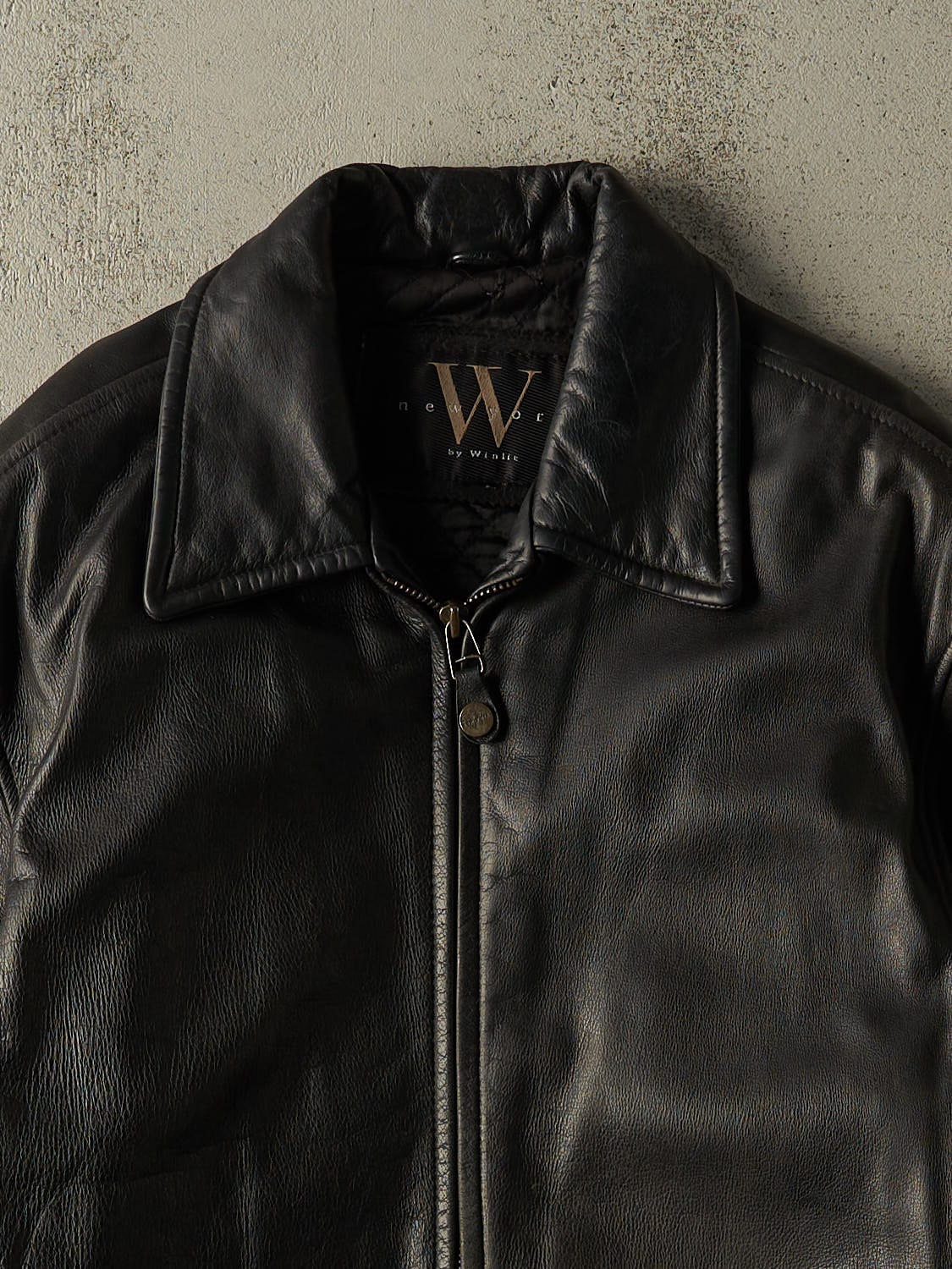 Vintage 90s Black Leather Jacket (M/L)