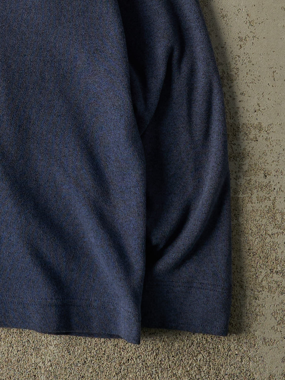 Vintage 90s Navy Blue Wind River Quarter Button Long Sleeve (M)