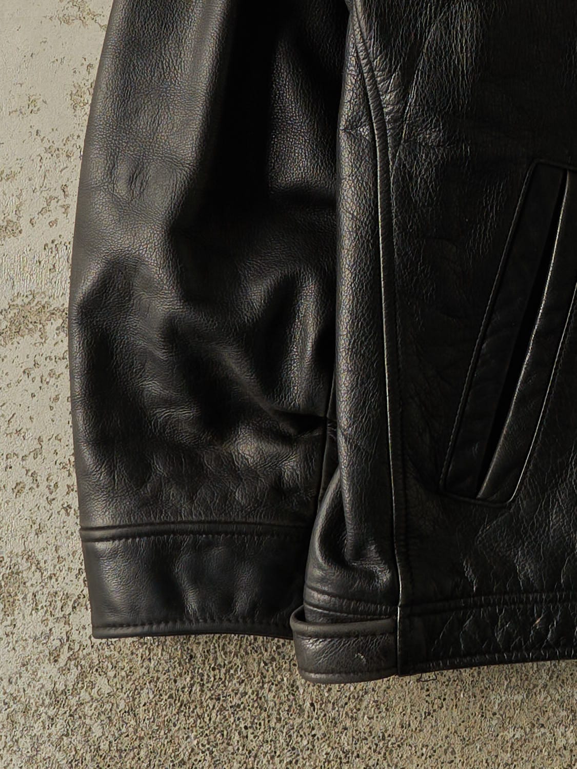Vintage 90s Black Leather Jacket (M/L)